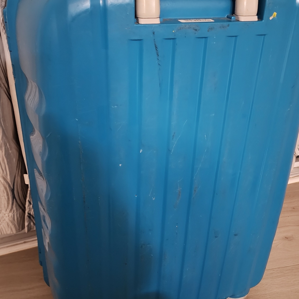 Delsey Blue Hard Shell Suitcase